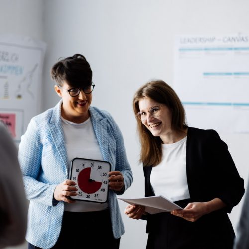 Nicole Bode im Workshop mit Führungskräften